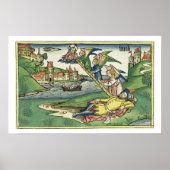 Genesis 28 10 Jacob's Ladder uit de Neurenberg Poster (Voorkant)