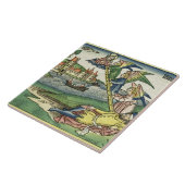 Genesis 28 10 Jacob's Ladder uit de Neurenberg Tegeltje (Zijkant)