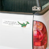 Genesis 28:15 Schattigee Zonzo Car Bumpersticker (Op Truck)