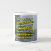 Genesis 28:15 WEBU Mug Grote Koffiekop (Voorkant)