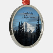 Genesis 28:16 De Heer is hier toch zeker. Metalen Ornament (Rechts)