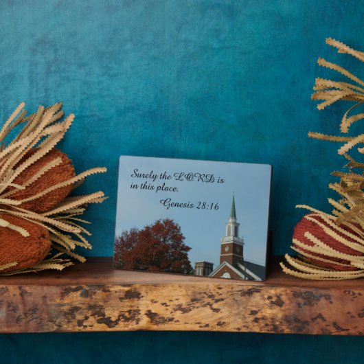 Genesis 28:16 De Heer is toch hier? Fotoplaat (Zijkant)