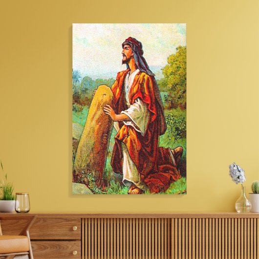 Genesis 28 Jacob heeft een droom van God Canvas Afdruk (Insitu (Woonkamer))