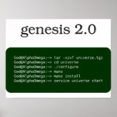 genesis 2,0 poster (Voorkant)