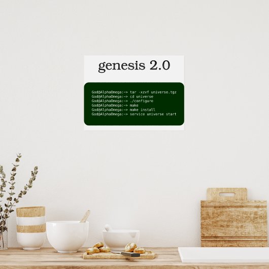 genesis 2,0 poster (Keuken)