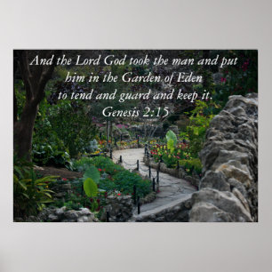 Genesis 2:15 poster