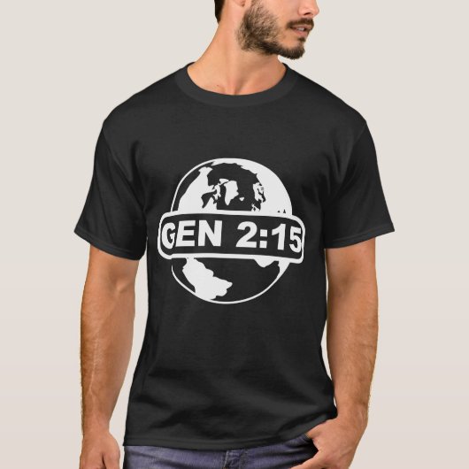 Genesis 2:15 t-shirt (Voorkant)