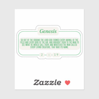 Genesis 2:19 sticker