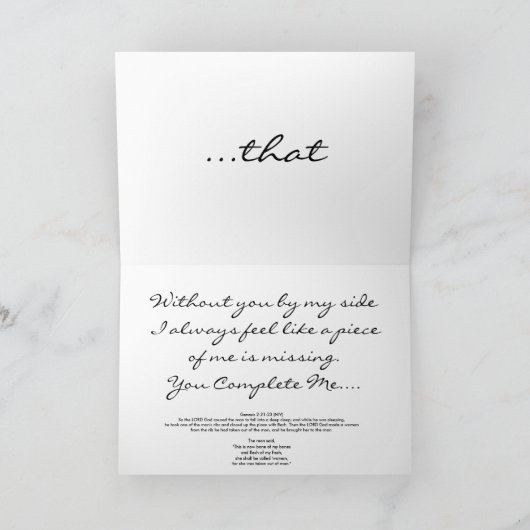 Genesis 2:21-23 kaart (Binnen)