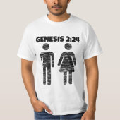 GENESIS 2:24 MARRIAGE T-SHIRTS (Voorkant)