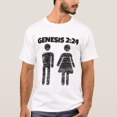 GENESIS 2:24 MARRIAGE T-SHIRTS (Voorkant)