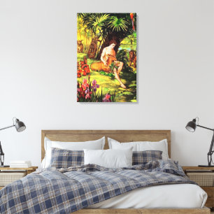 Genesis 2 God Maakt de Eerste Mens Canvas Afdruk