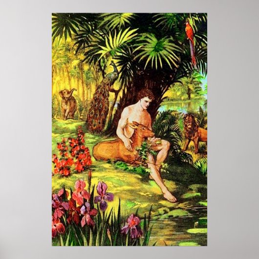 Genesis 2 God maakt het eerste Man Poster (Voorkant)