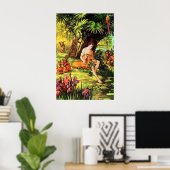 Genesis 2 God maakt het eerste Man Poster (Thuiskantoor)