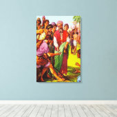 Genesis 37 Jozefs broers verkopen hem canvas (Insitu (Houten vloer))