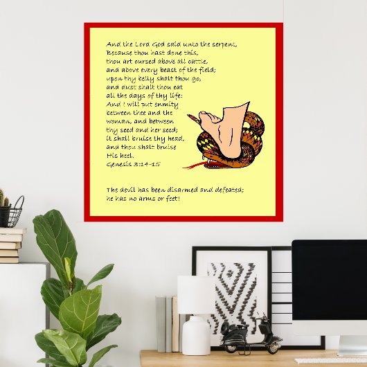 Genesis 3:14-15 poster (Thuiskantoor)