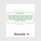 Genesis 3:6 sticker (Vel)