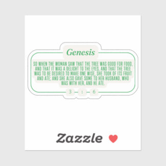 Genesis 3:6 sticker