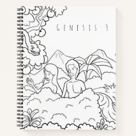 Genesis 3 Bijbel Kleurboek | Christelijke Schrijfb Notitieboek