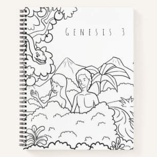 Genesis 3 Bijbel Kleurboek Christelijke Schrijfb Notitieboek
