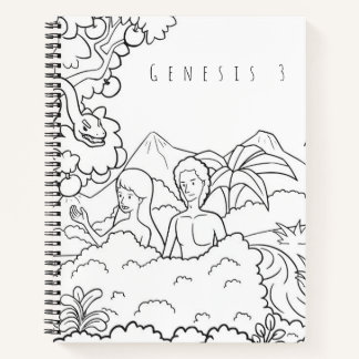 Genesis 3 Bijbel Kleurboek | Christelijke Schrijfb Notitieboek
