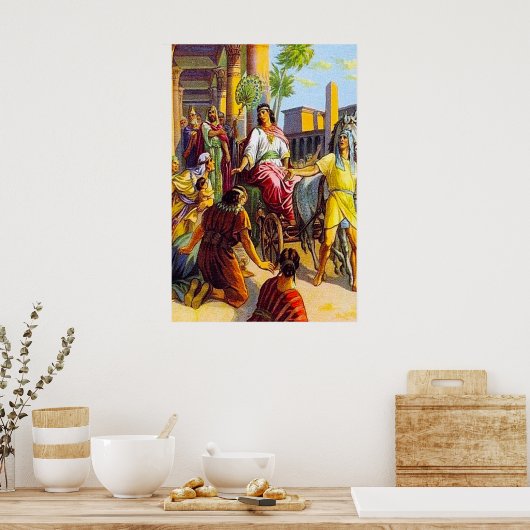 Genesis 41 Joseph wordt een Ruler poster (Keuken)