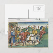 Genesis 42 25-28 Joseph stuurt zijn broers naar hu Briefkaart (Voorkant / Achterkant)