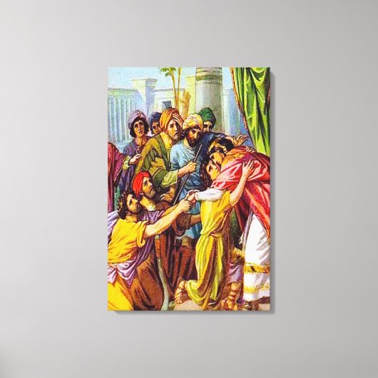 Genesis 45 Joseph vertelt wie hij is canvas (Voorkant)