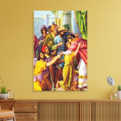 Genesis 45 Joseph vertelt wie hij is canvas Afdruk (Insitu (Woonkamer))
