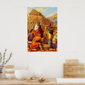 Genesis 6 Noah bouwt het Ark poster (Keuken)