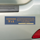 Genesis 7:1 Bumpersticker (Op auto)