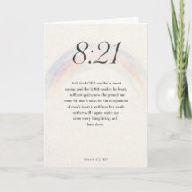 Genesis 8:21 Statenvertaling Bijbelvers Wenskaart