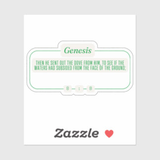 Genesis 8:8 sticker