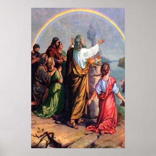 Genesis 8 Gods belofte aan Noah poster (Voorkant)