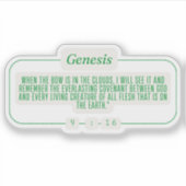 Genesis 9:16 sticker (Voorkant)
