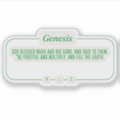 Genesis 9:1 sticker (Voorkant)