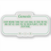 Genesis 9:3 sticker (Voorkant)