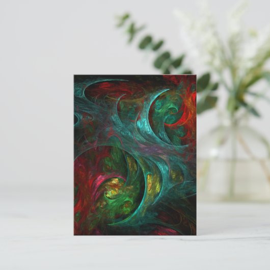 Genesis Abstract Art Briefkaart (Staand voorkant)