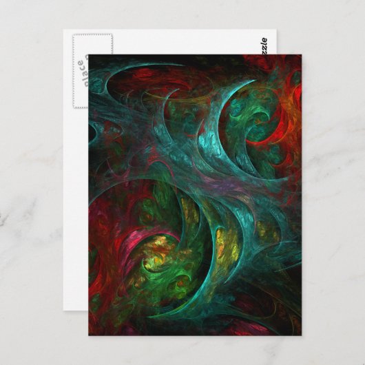 Genesis Abstract Art Briefkaart (Voorkant / Achterkant)