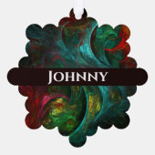 Genesis Abstracte kunst Ornament Kaart (Achterkant)