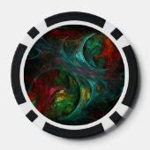 Genesis Abstracte kunst Poker Chips (Achterkant)