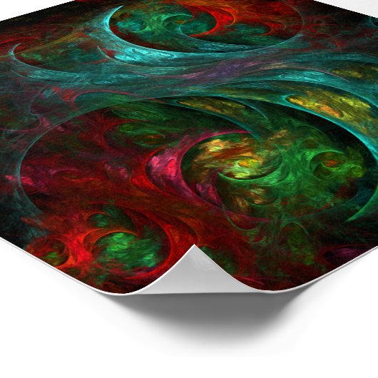 Genesis Abstracte kunst Poster (Hoek)