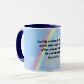 Genesis Bijbelvers Rainbow Art Mok Cup (Voorkant links)