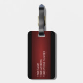 Genesis Blue Abstract Art-adres Bagagelabel (Achterkant verticaal)