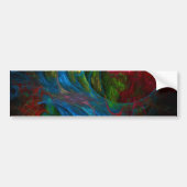 Genesis Blue Abstract Art Bumpersticker (Voorkant)