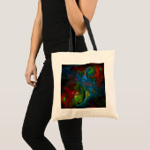 Genesis Blue Abstract Art Canvas tas (Voorkant (product))
