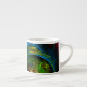 Genesis Blue Abstract Art Espresso Mok (Rechts)