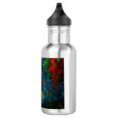 Genesis Blue Abstract Art-flesje Waterfles (Rechts)