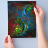 Genesis Blue Abstract Art Flyer (Hand)