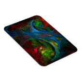 Genesis Blue Abstract Art Premium Magnet Magneet (Rechterzijde)